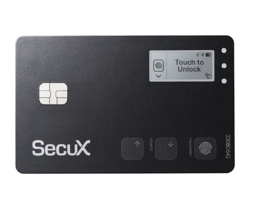 ⭐ Secux Shield BIO Biometric Authentication Card Crypto Wallet ⭐