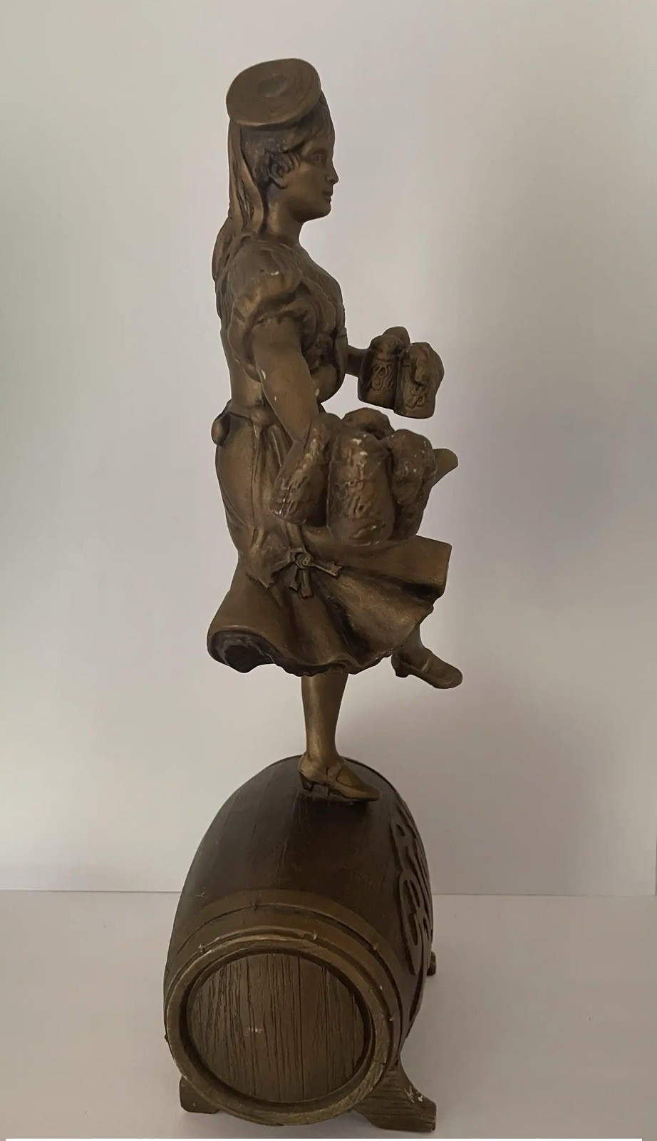 Vintage Blatz Beer Valerie Waitress Statue 1986 20” Advertising Display Statue