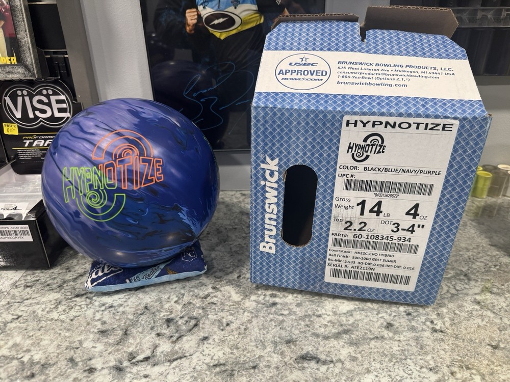 Brunswick Hypnotize Bowling Ball 14lb NIB