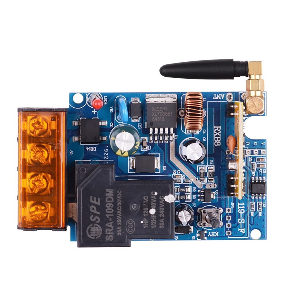 New 433MHz 30A Relay DC Wireless Single Pump Special Controller Switch DC12-48V
