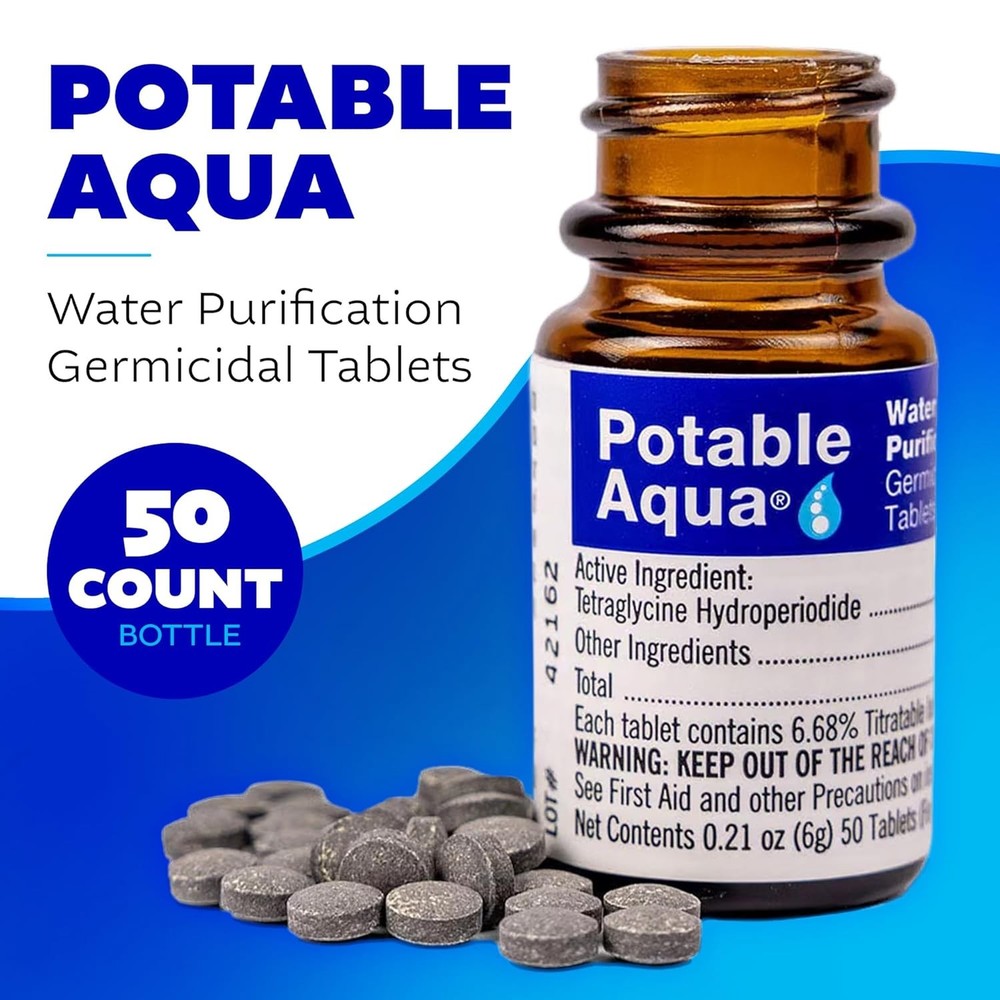 Water Purification Treatment Tablets 50 Count