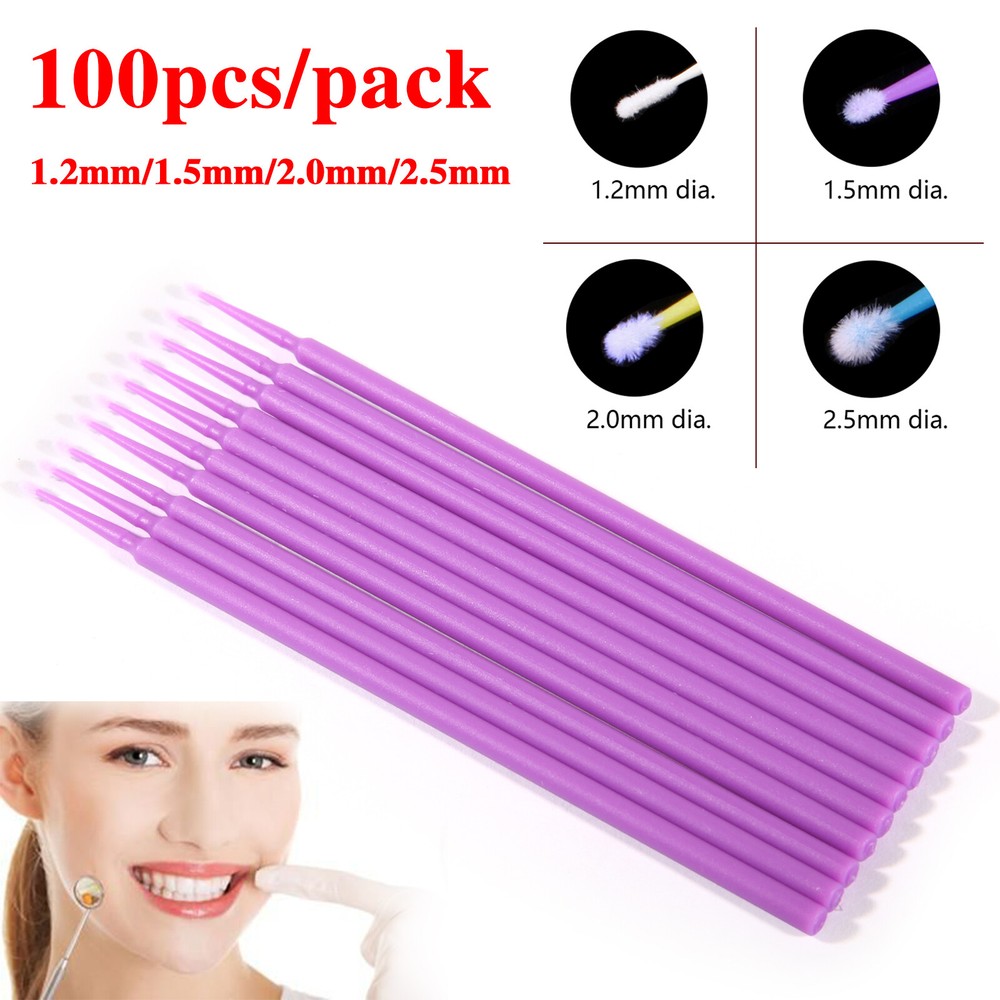 500pcs Microbrush Micro Brush Applicator Tips (Regular, Fine, Super Fine) Dental