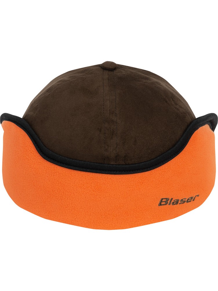 New! Blaser Cap Suede Dark Brown - Insulated