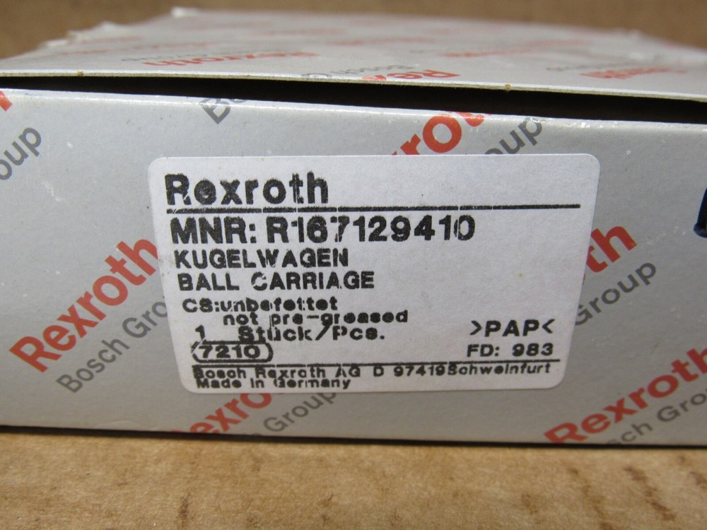 REXROTH R167129410 Linear Bearing Block
