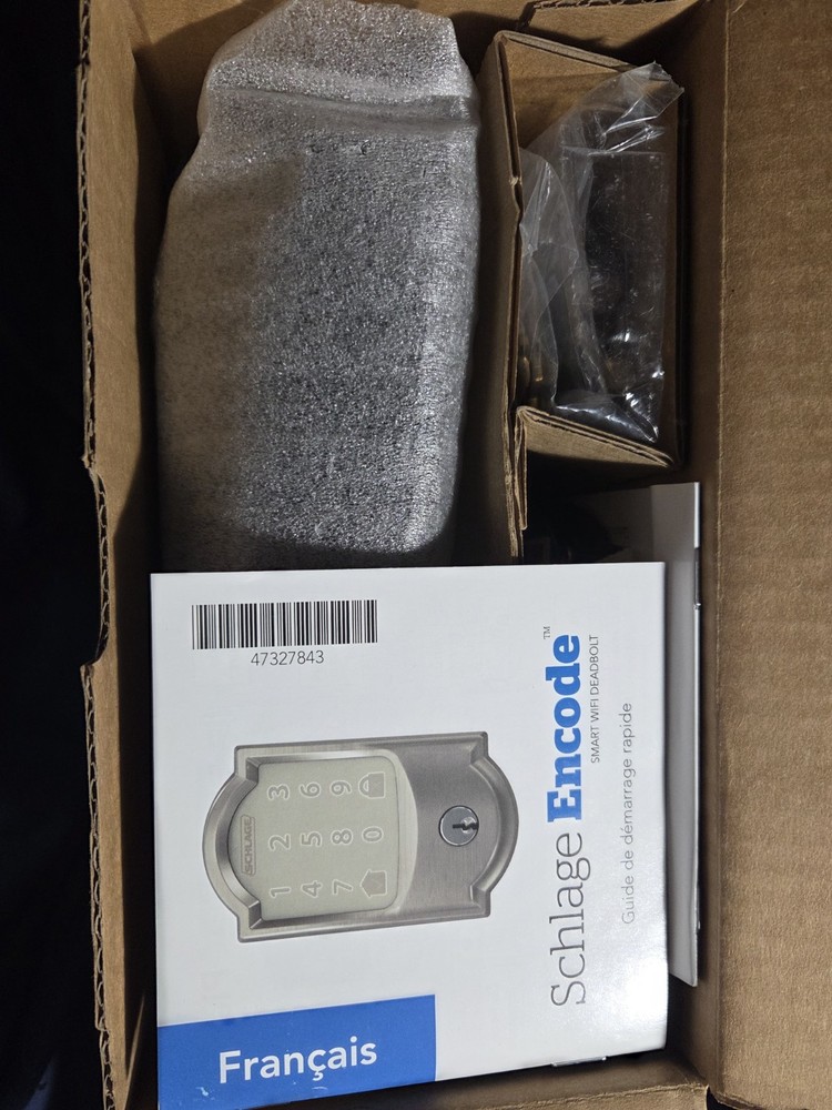 Schlage Encode Smart WiFi Deadbolt Lock for Front Door - Keyless Entry with A...