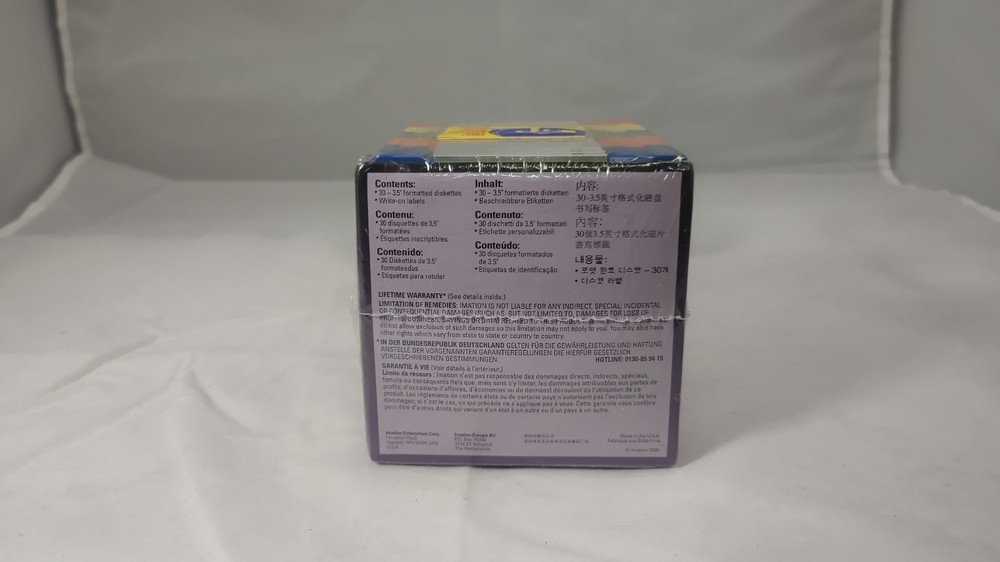 Imation IBM 30 Formatted 1.44MB 2HD Rainbow Diskettes Multicolor New Sealed