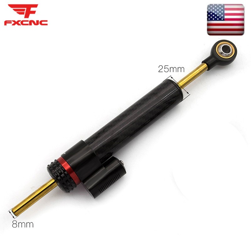 FXCNC Universal Steering Damper Linear Stabilizer Reversed Adjustable 255MM New