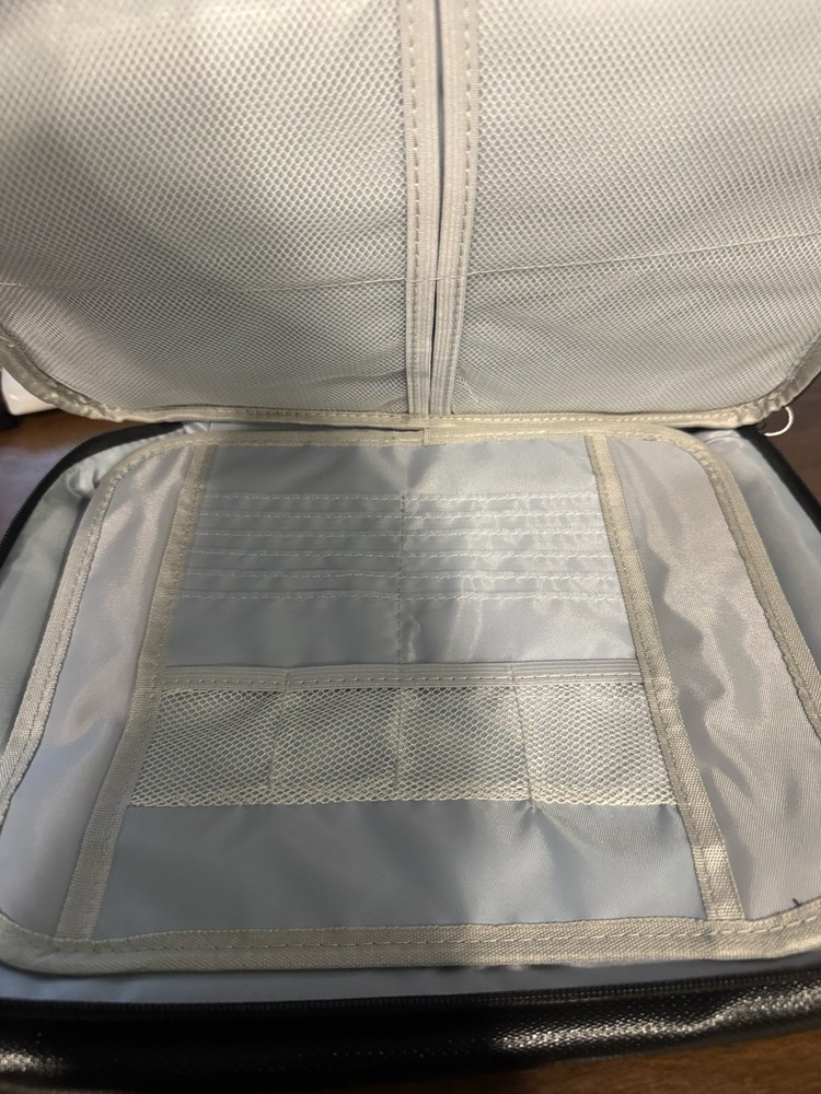 Small Fireproof Storage Organizer Case with Lock 3-Layer Soft Case