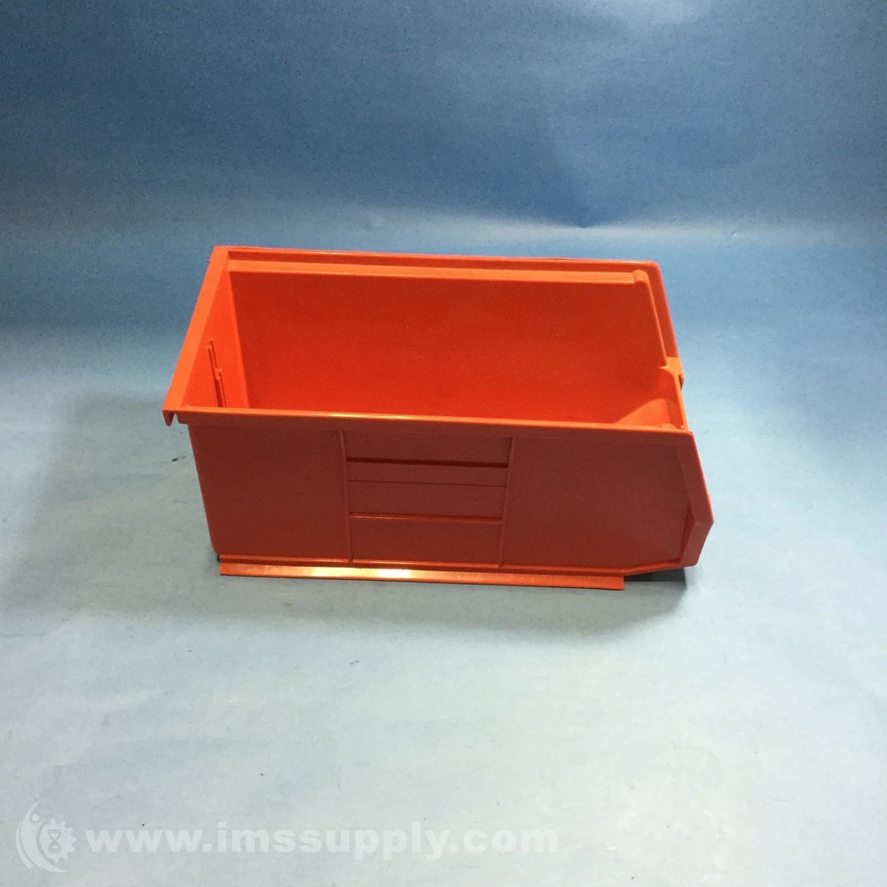 Integrated Plastics 30230 Color Red Tuff Bin Hang and Stack Bin USIP