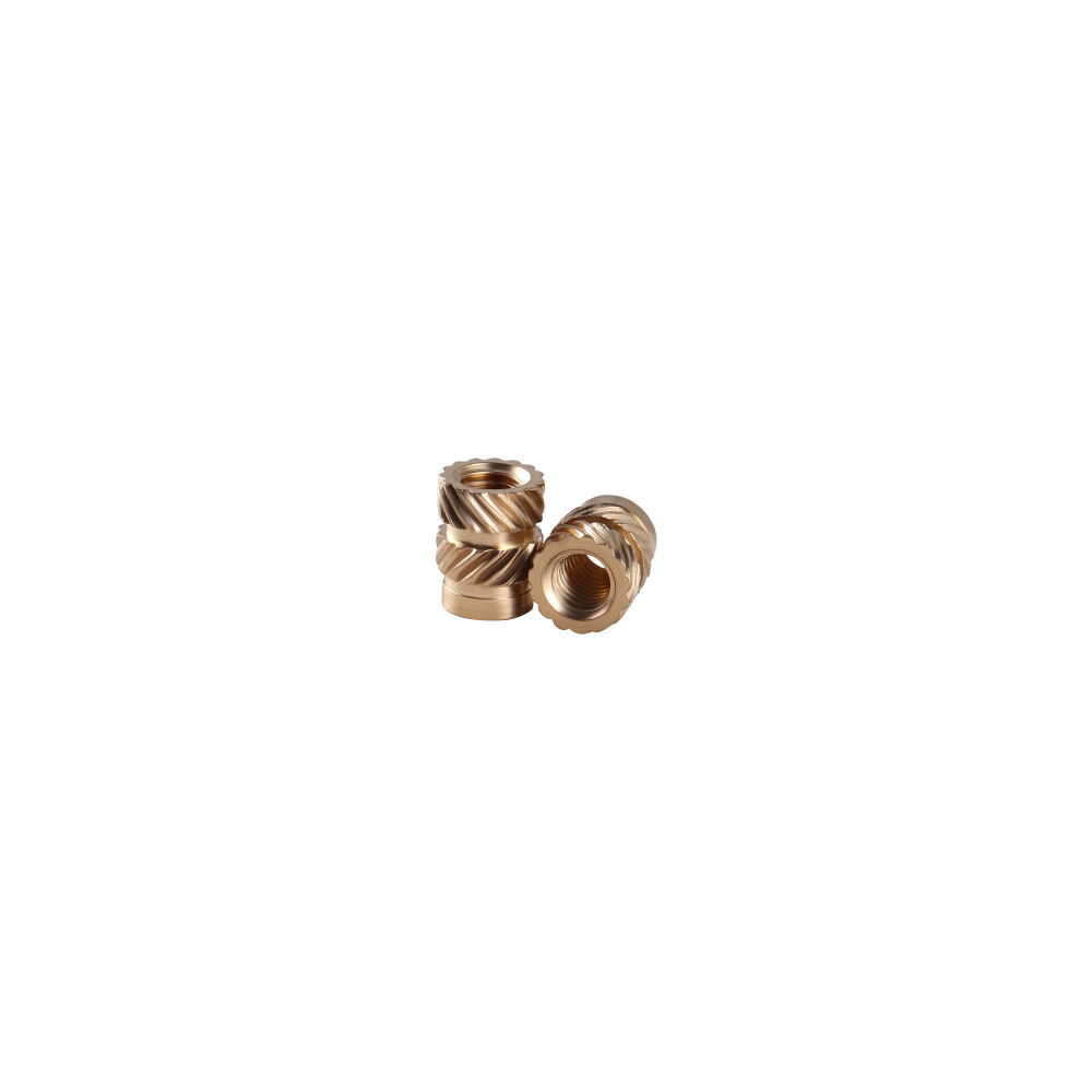 60Pcs M5 Brass Knurled Nut Threaded Heat Set Inserts for Plastic 3D Printing