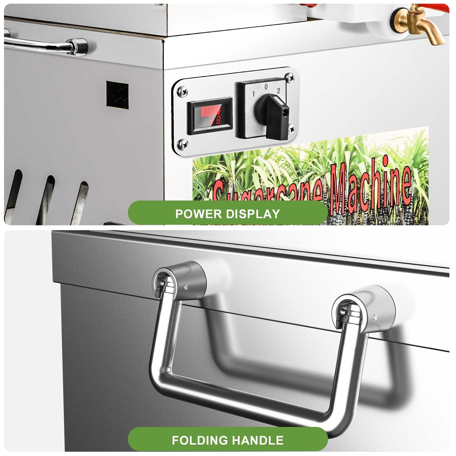 Commercial Sugar Cane Juicer Press Machine 304 Stainless Steel Juicing Machine