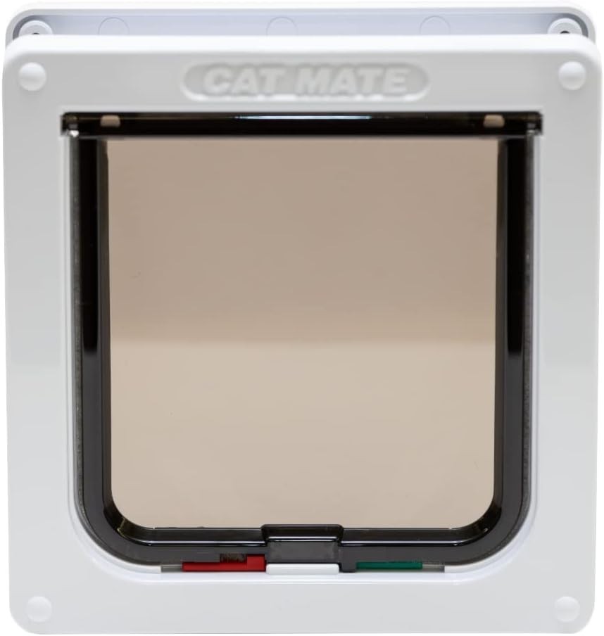 Secure 4-Way Locking Cat Door with Trimmable Liner for Easy Installation