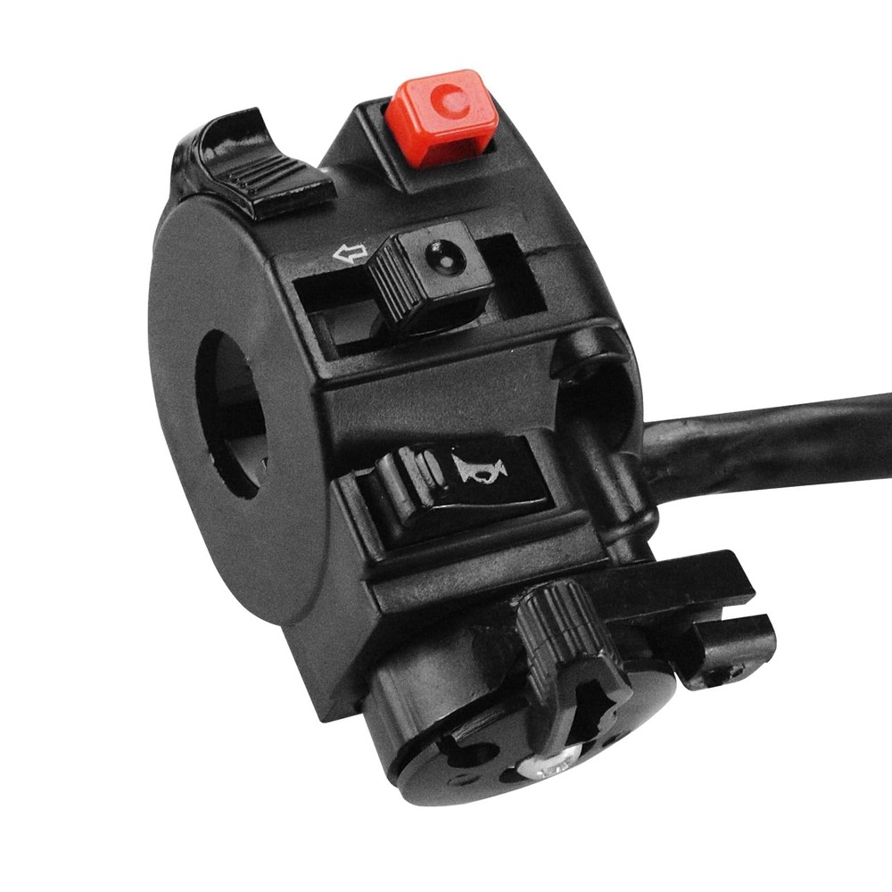 Left Kill Start Turn Light Choke Horn Switch Button Housing 9 Pin 8 Wire Part