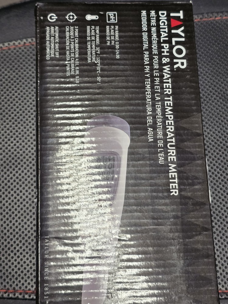 Taylor Digital pH & Water Temperature Meter - Used, Tested & Working