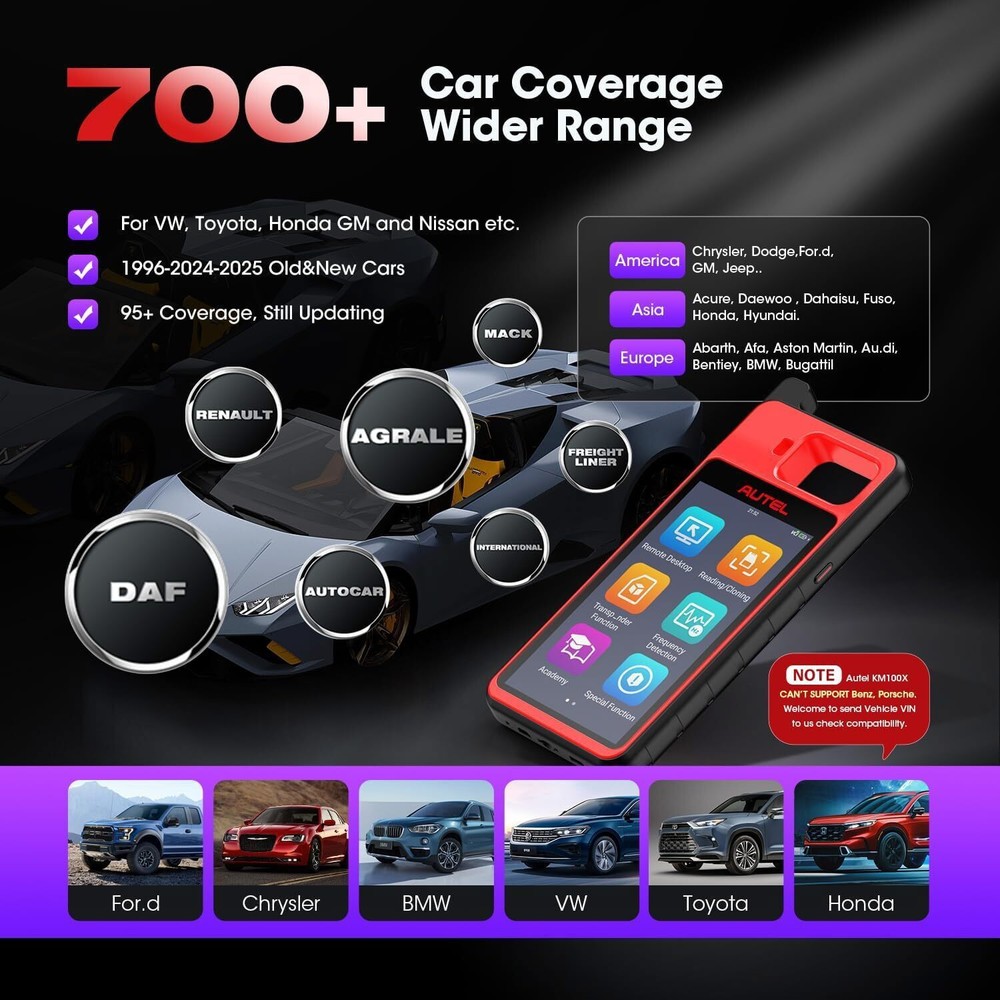 2025 Autel MaxiIM KM100 KM100E Key Fob Programming Tool Programmer Immobilizer