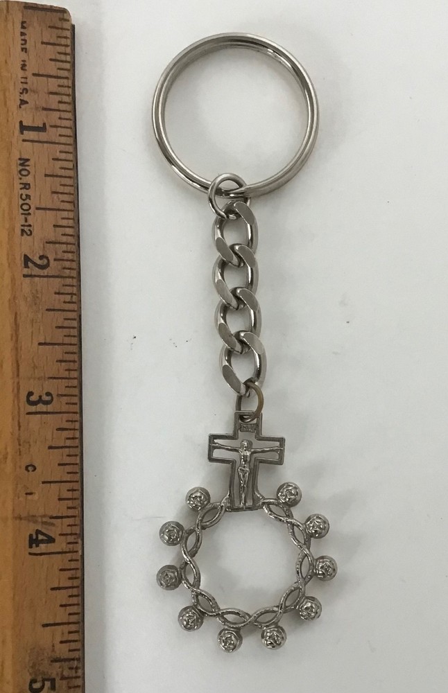 ROSARY KEY CHAIN CRUCIFIED CHRIST