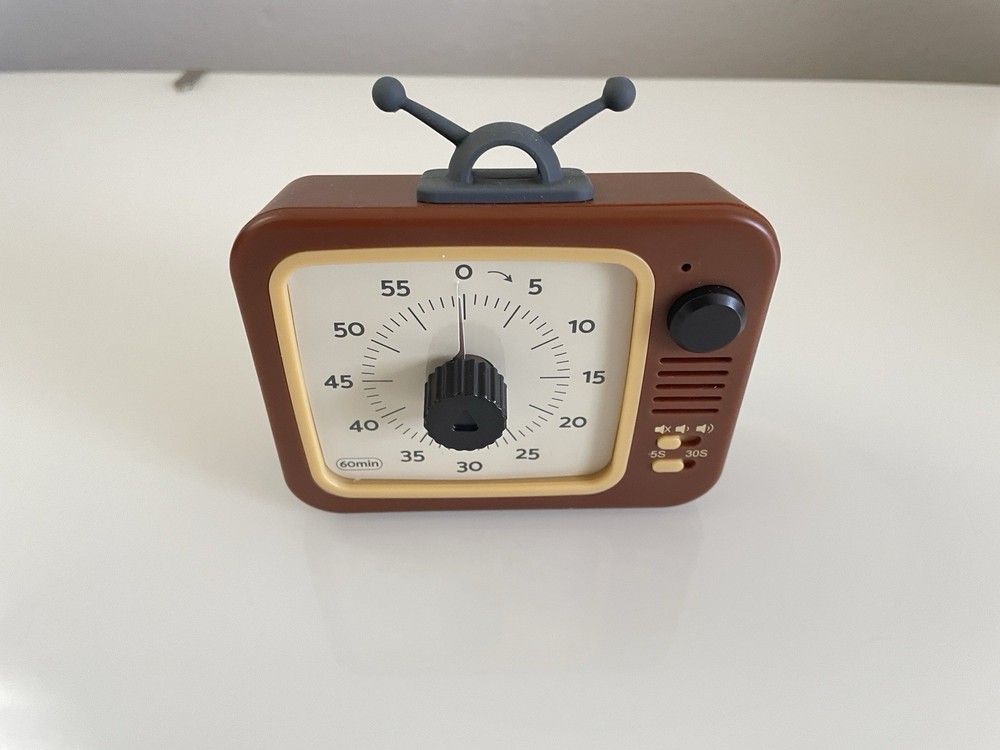 Visual Timer Coffee Brown TV 60 Minute Countdown Classroom For Kids ADHD
