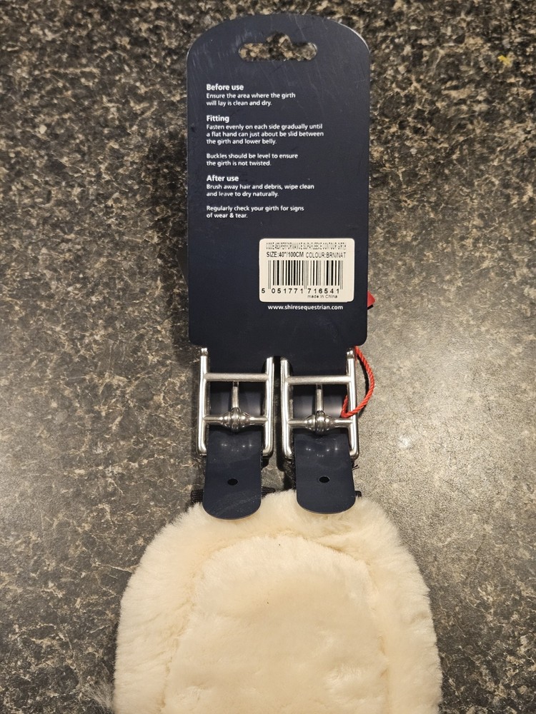 Shires 40" Performance Supafleece Contoured Girth-BNWT