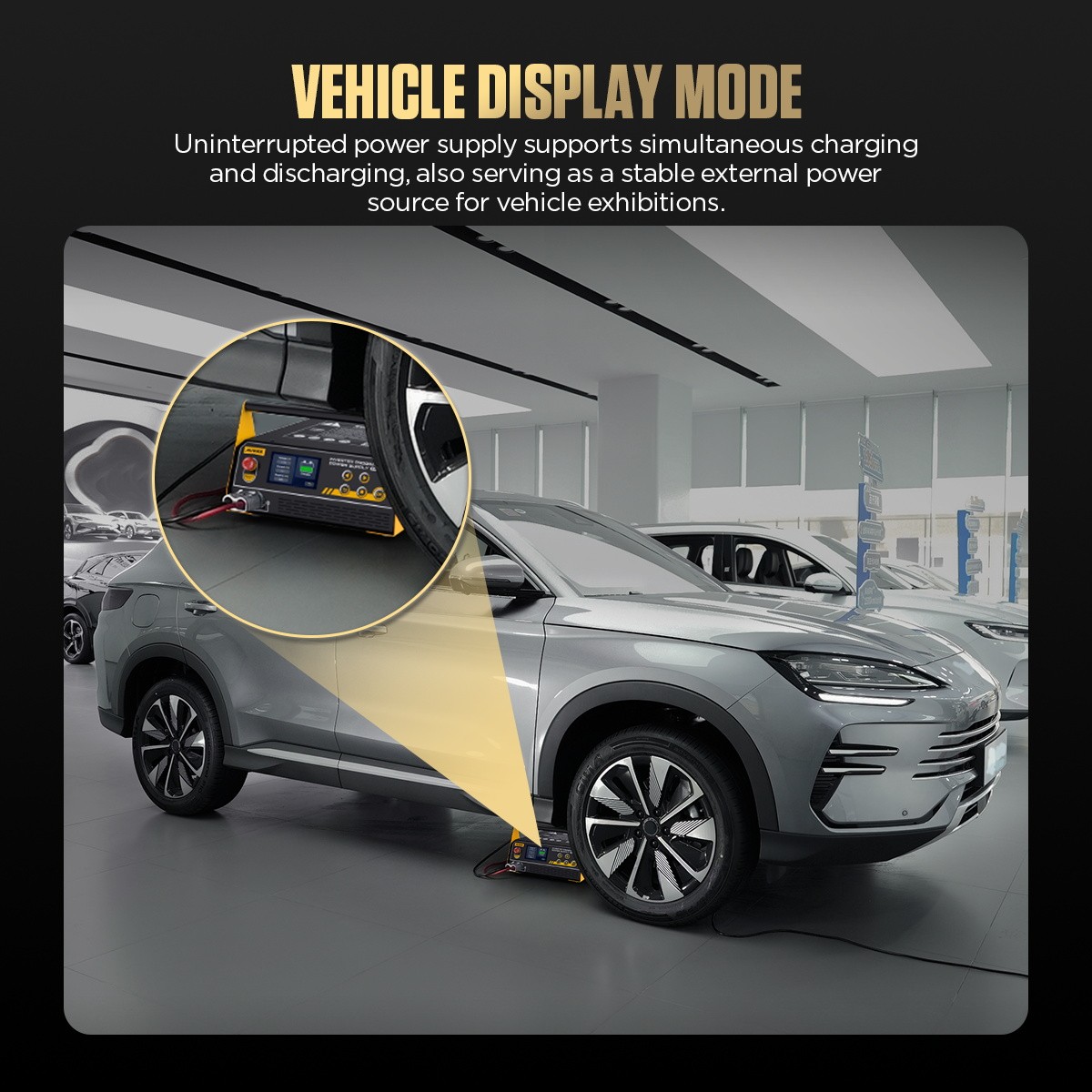 Reprogramming Power Supply ECU Battery Charger Stable +Trolley Cart Rolling Tool