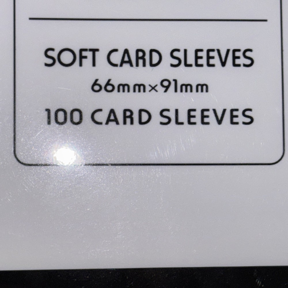 Plastic Card Soft Sleeves 100 Pack Ideal Size For Pokemon