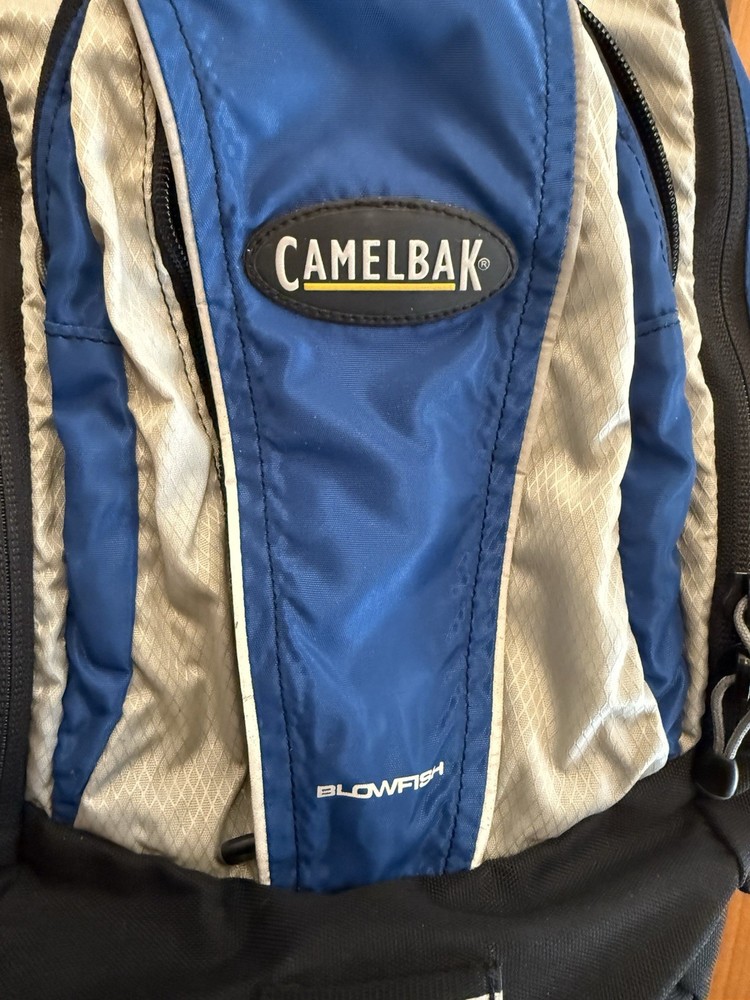 CamelBak Blowfish Blue Hydration Backpack Hiking Nylon Adjustable Size System
