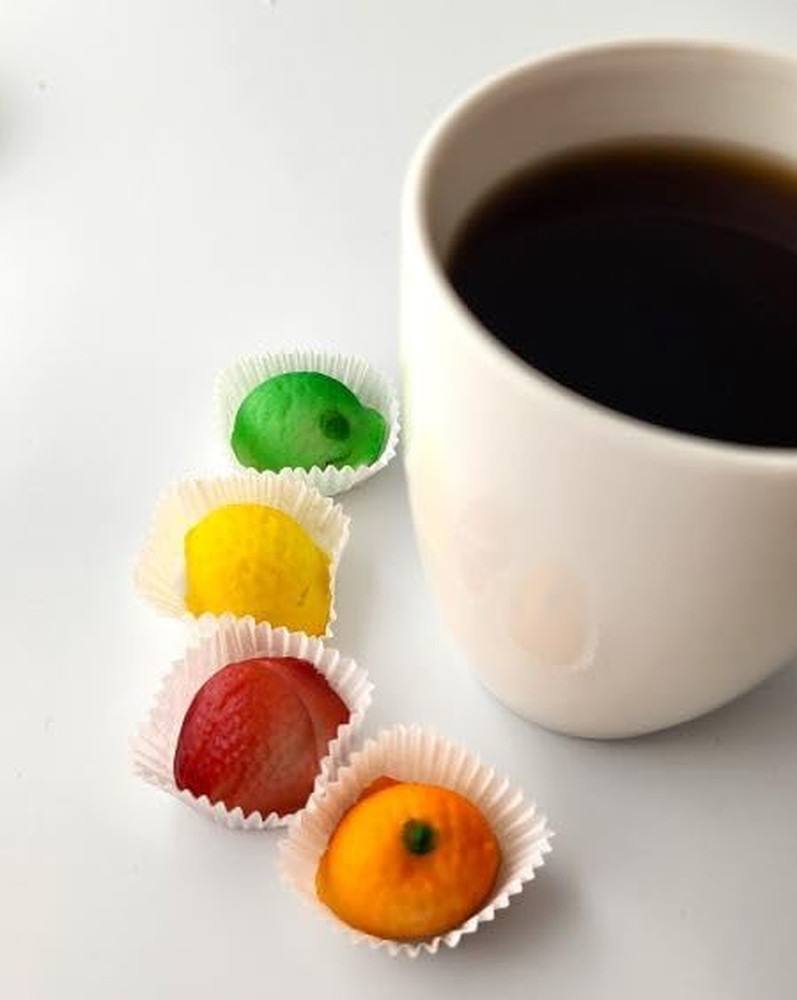 Assorted Marzipan Fruit - 9 Pieces (4 Oz)