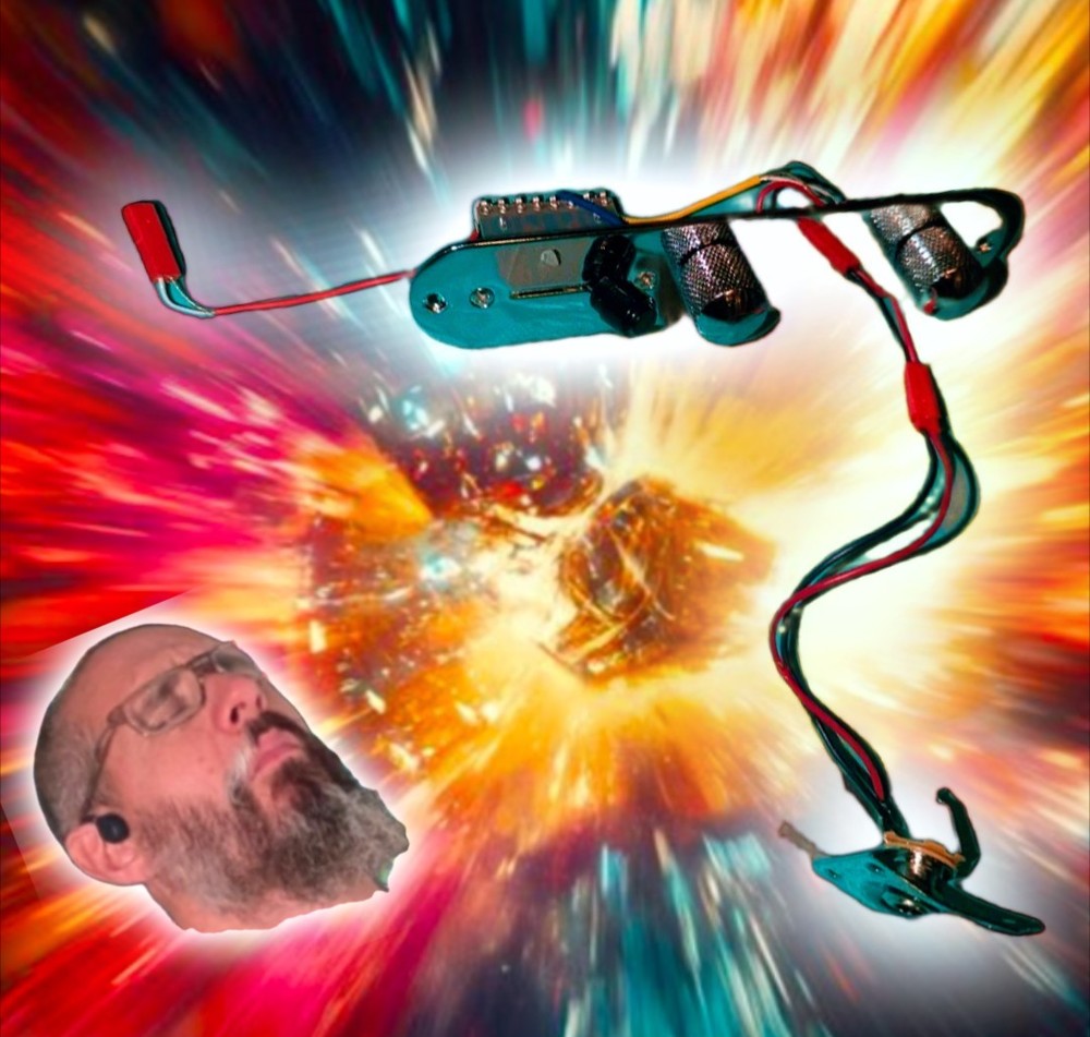 Loaded Chrome Tele Telecaster Switch Plate - Knobs - Jack Input UVAVU! #PROOF!