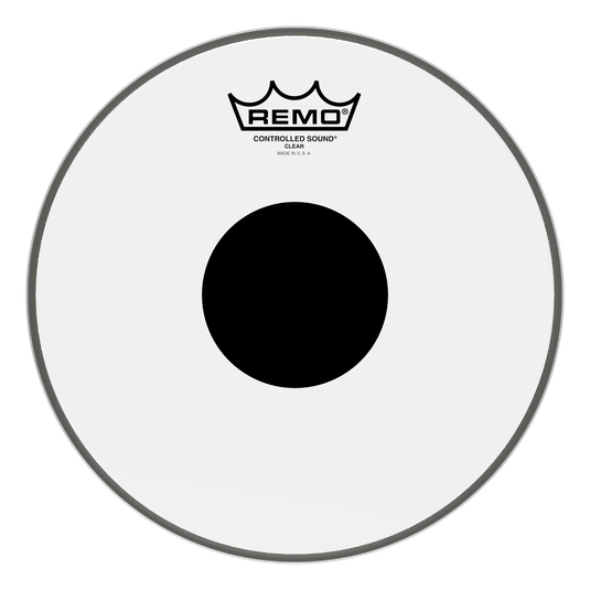 Remo 12" Controlled Sound Clear Black Dot Drum Head