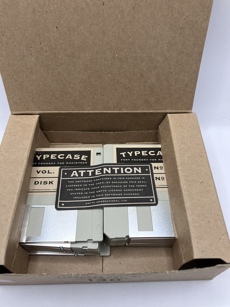 Typecase Font Foundry for Macintosh 130 Truetype & Postscript fonts install