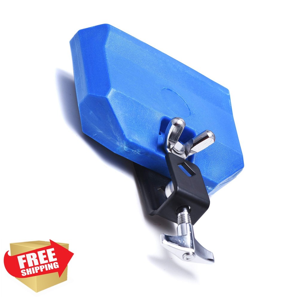 Blue Plastic Jam Block Percussion Instrument