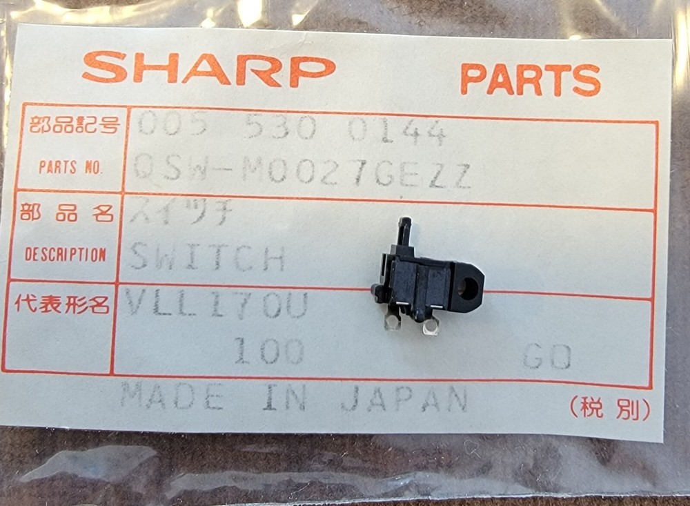 Sharp QSW-M0027GEZZ Camcorder Switch Assembly * NEW in PACKAGE *