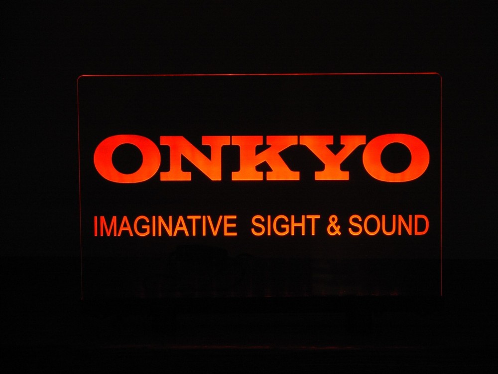 ONKYO ETCHED ACRYLIC LED SIGN