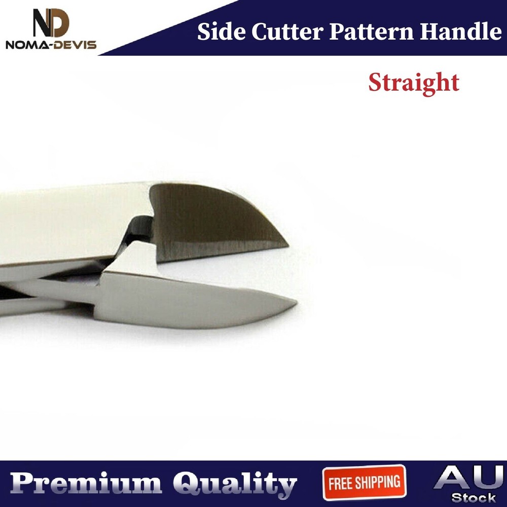 Side Cutter Pattern Handle Heavy Duty Thick Toenail Clipper Straight 2 pieces