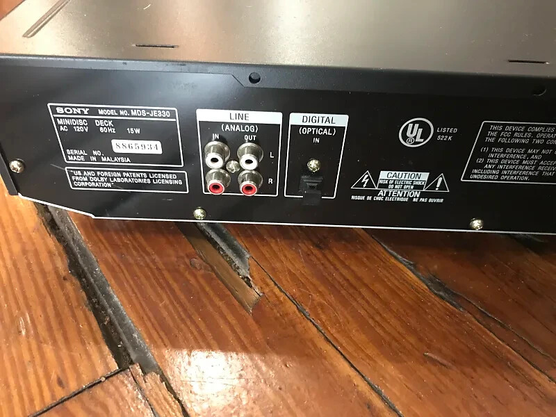 Sony Mini Disc MDS JE330