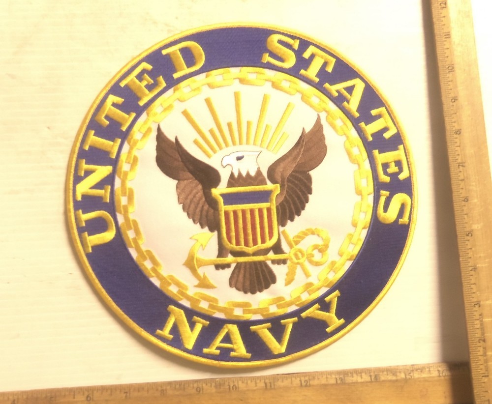 United States Navy Logo Embroidered Back Patch