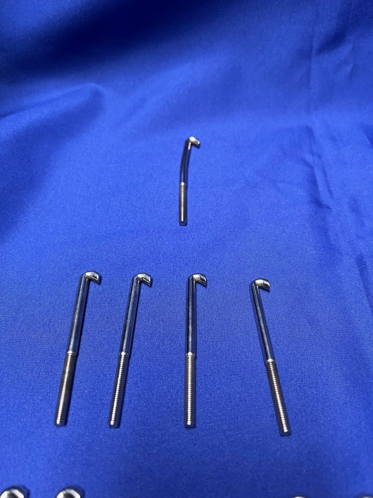 11 Banjo Bracket Round Hooks and 6 Hex Nuts for USA Model Thread from Stewmac