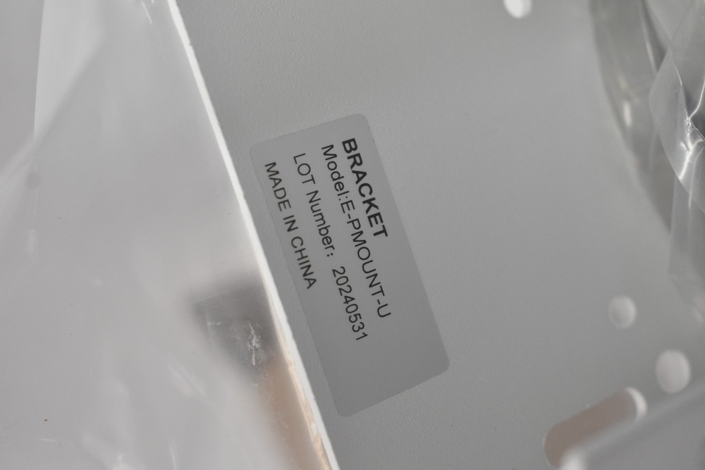 Pole Mount Bracket White E-PMOUNT-U Compatible With Epcom E Series Cameras