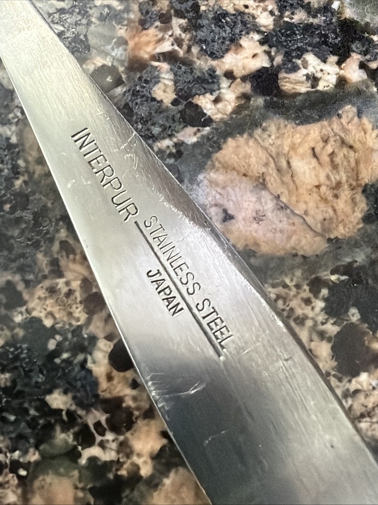 Interpur JARDINERA stainless flatware Your Choice Flatware textured black accent