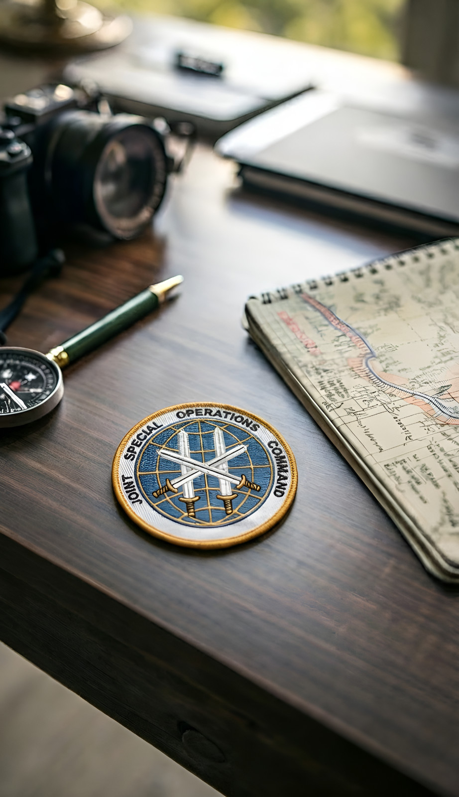 Joint Special Operations Command (JSOC) Embroidered Patch – 4″ round w/ WAX Back