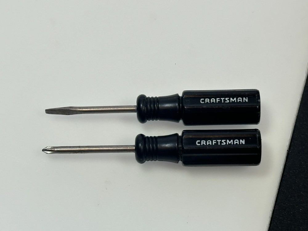🏁 Craftsman USA 2pc RACING EDITION Mini Precision Screwdriver Phillips & Flat