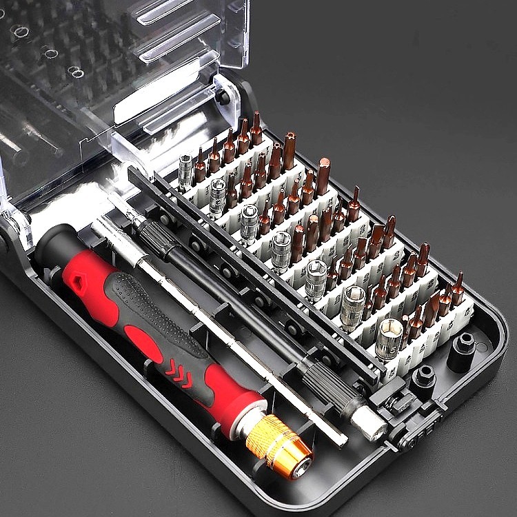 45-in-1 Precision Screwdriver & Socket Set for Engine Models, S2 Steel, Magnetic