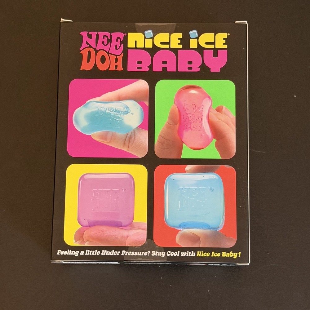 NeeDoh Nice Ice Baby Sensory Squish Cube Super Solid Stress Toy