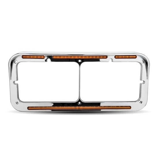 Universal Rectangular Flatline LED Headlight Bezel