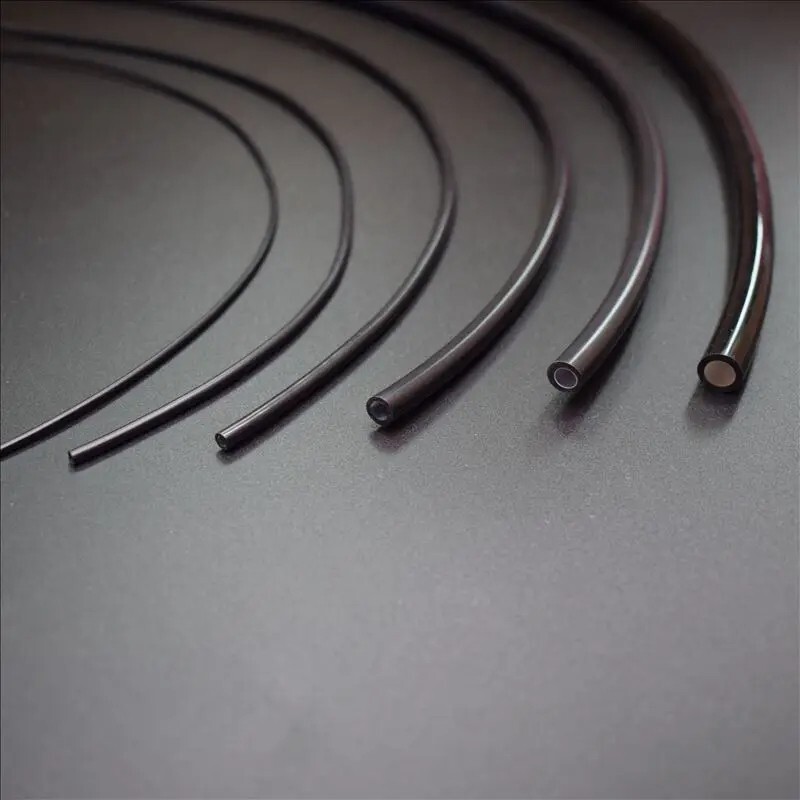Black Cover Super Bright Solid Core End Glow Optic Fiber 1~10mm Thick Cable