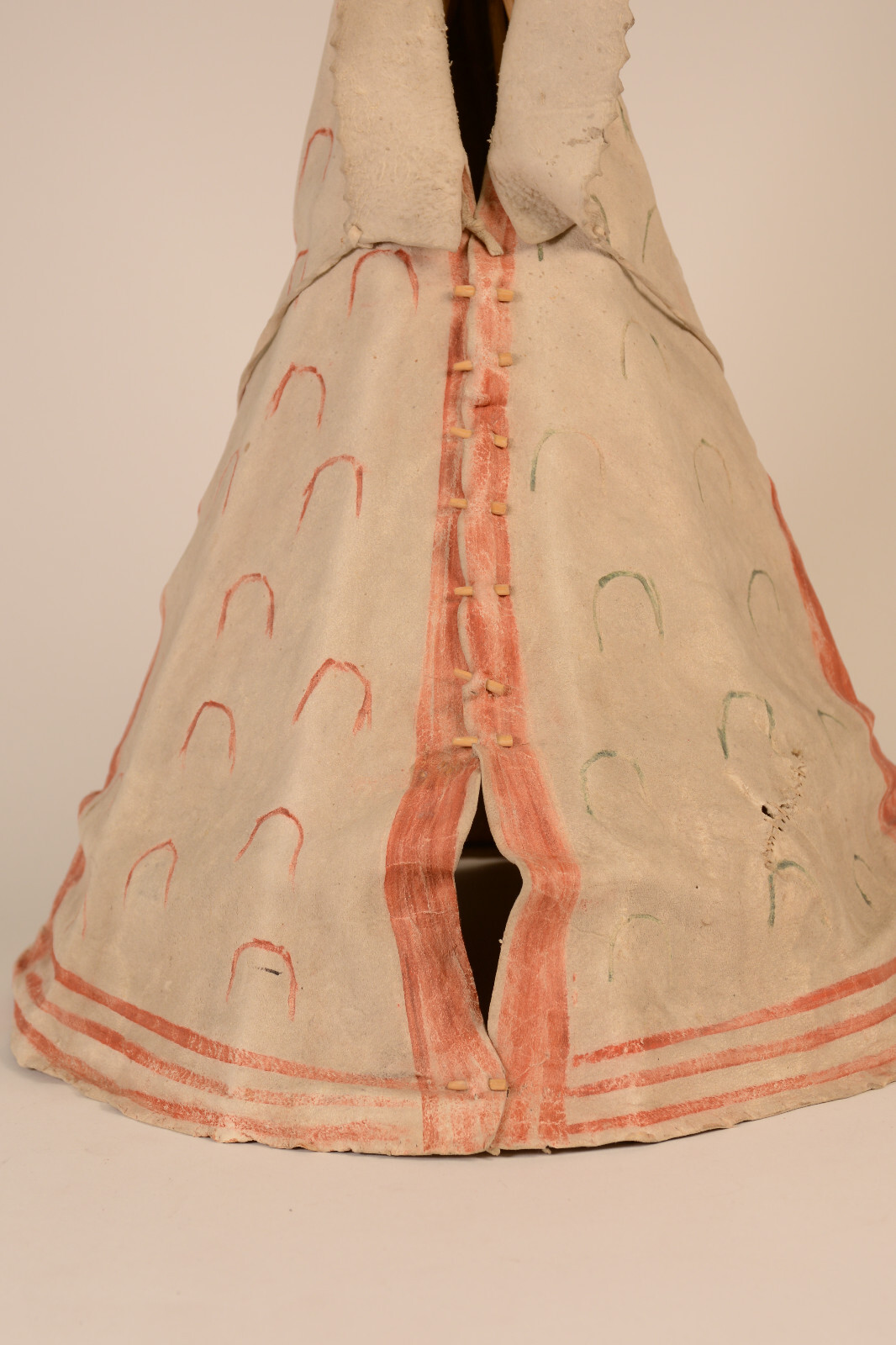 Sioux Child's Toy Tipi Late 19th century 18 1/2"H Thin and supple antelope hide