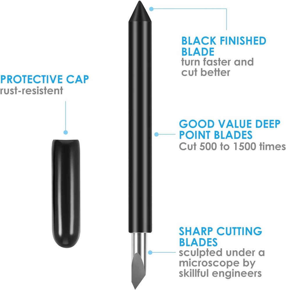 10PCS Deep Point Cutting Blades Compatible with Maker/Maker 3/Explore Air/Air 2/