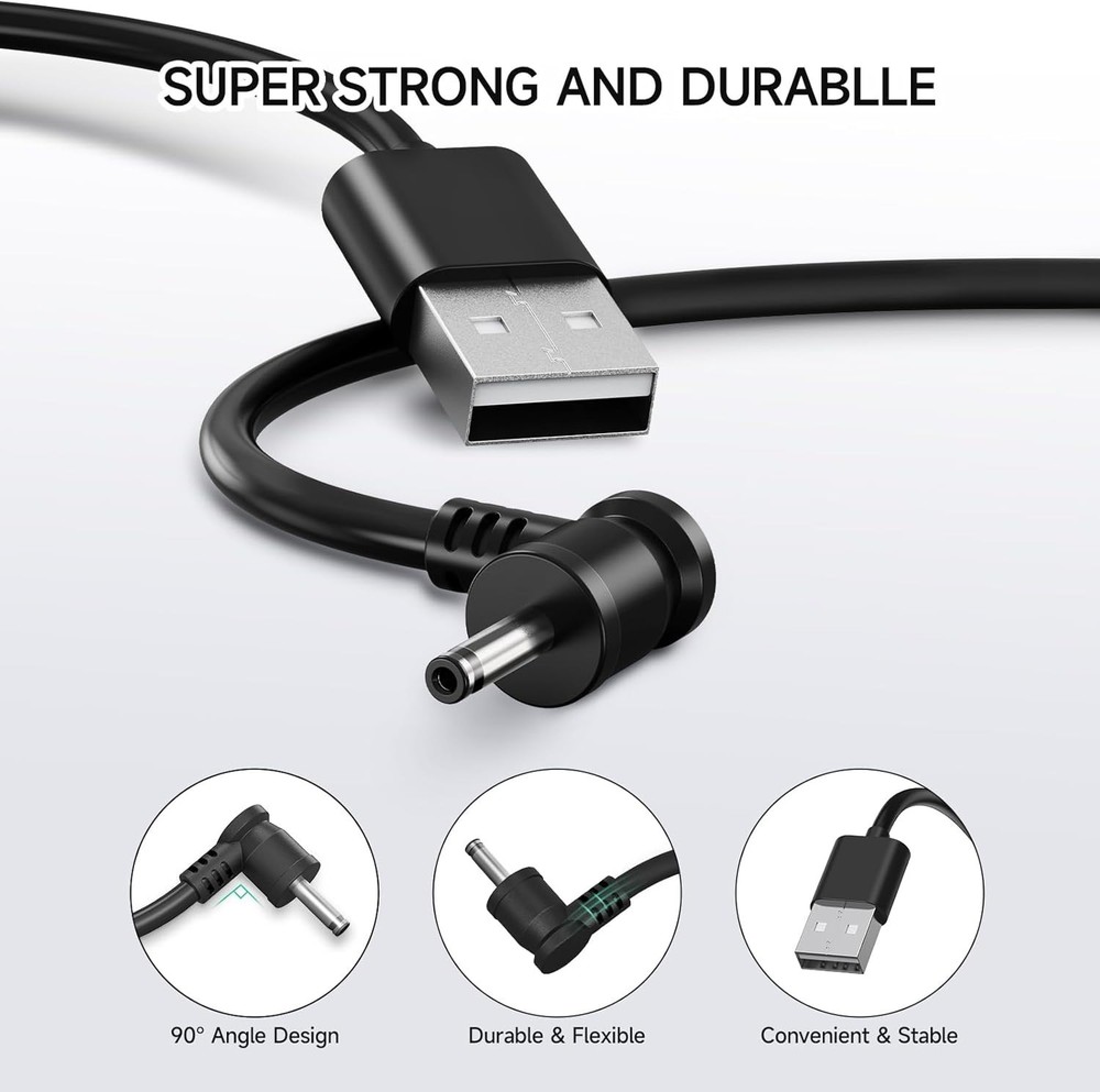 5m Weatherproof Charging Cable for Ring Camera - Hassle-Free Power Solution