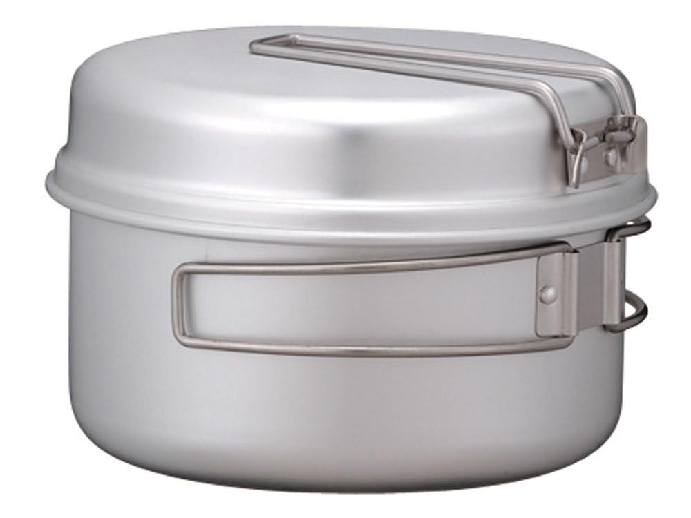 Snow Peak Titanium Multi Compact Cookset - Ultralight Camping Cookware Set with