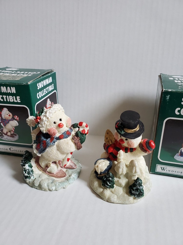 1994 Windsor Collection Snowman Figurines Set