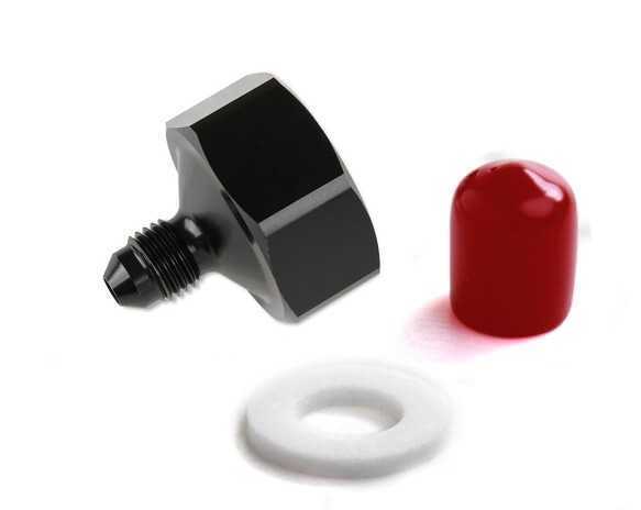 NOS 16221NOS BLACK 4AN-660 BOTTLE NUT ADAPTER